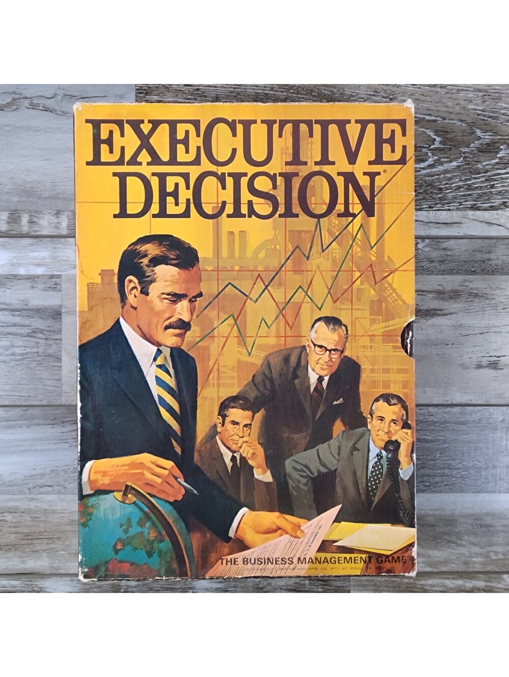 Vintage Executive Decision 3M Bookshelf Game - 1971 complete Barely Used